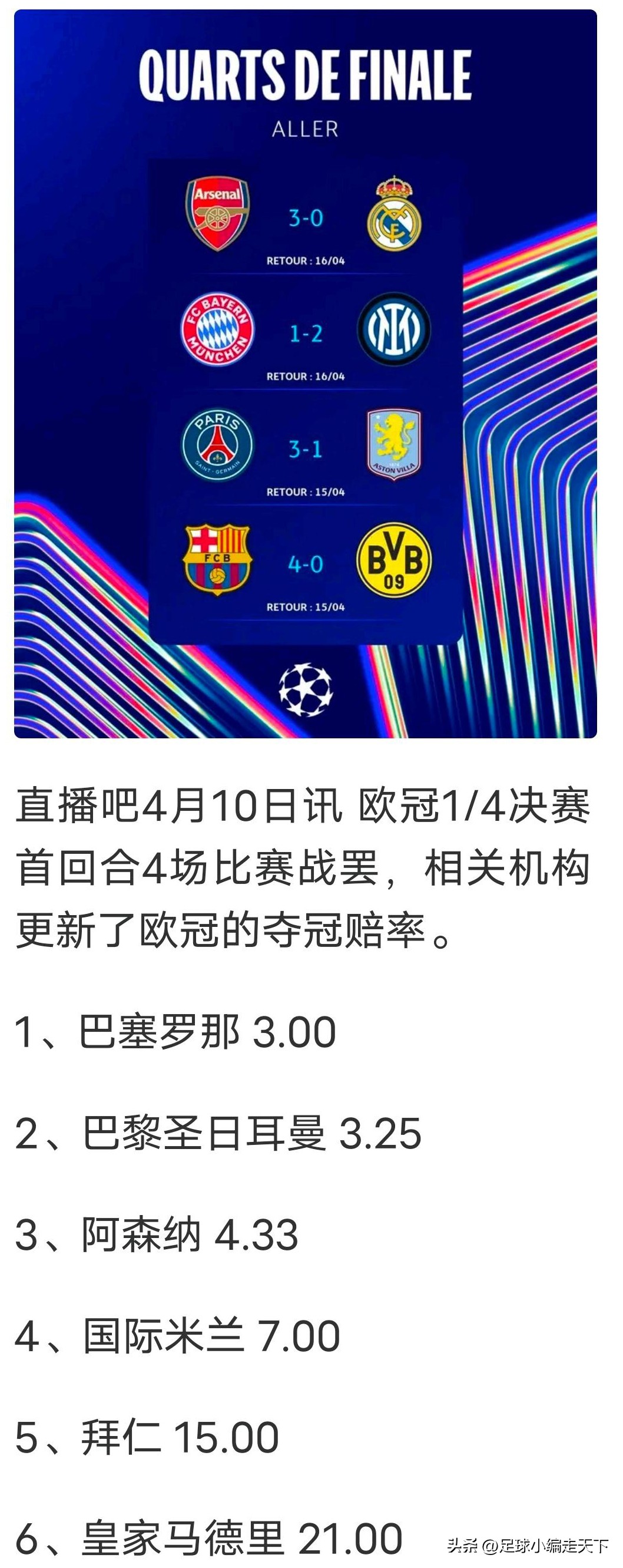 开云体育登录-外媒更新世俱杯夺冠概率：巴黎依旧第一，马竞跌的简单介绍